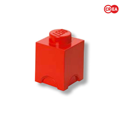 LEGO - Storage Brick 1 Quadr. Rosso