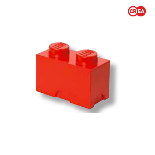 LEGO - Storage Brick 2 - Rosso